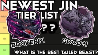 The BEST Tailed Beast Tier List In Shindo Life  What Is The Best Jin In Shindo [upl. by Lucilia]