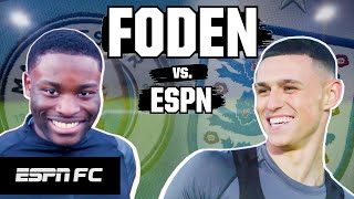 Phil Foden shooting challenge vs ESPN [upl. by Oates]