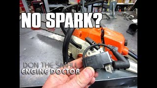 HOWTO Fix A Chainsaw With No Spark  Ignition Module Replacement [upl. by Acirea941]