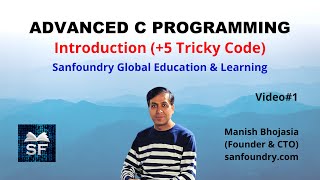 Advanced C Programming  Introduction 5 Tricky Code  Sanfoundry [upl. by Nilyaj]