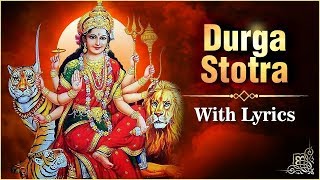 Durga Ashtottara Stotra  Durga Namavali With Lyrics  108 Names Of Goddess Durga  Devotional Chant [upl. by Biernat]