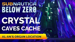 Crystal Caves Cache Location  Subnautica Below Zero [upl. by Ateekal]