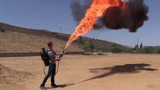 How I built my homemade flamethrower [upl. by Hgielak]