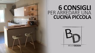 6 Consigli per Arredare CUCINA PICCOLA  Belula Design [upl. by Leirad]