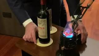 How to Open a 1961 Château Pétrus Wine Bottle [upl. by Arnon]