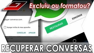 Como RECUPERAR CONVERSAS apagadas do WHATSAPP Reset Exclusão Reinstalação  Guajenet [upl. by Atiuqihc]