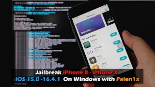 How to Jailbreak iPhone 8 8Plus iPhone X  iOS 150 1641 On Windows with Palen1x [upl. by Gemperle404]