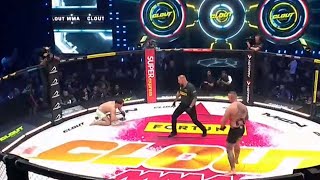 CLOUT MMA 3 Natan Marcoń VS Denis Załęcki  Cała walka  Awantura [upl. by Lymann]