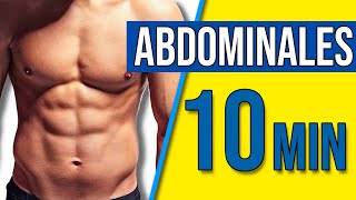 RUTINA de ABDOMINALES en 10 MINUTOS  FORTALECER ABDOMEN en CASA [upl. by Joy]