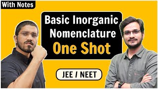 Basic Inorganic Nomenclature for JEENEET in ONE SHOT [upl. by Casady]