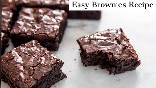 Easy Brownies Recipe [upl. by Bornie879]