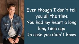 Brett Young  In Case You Didnt Know Lyrics [upl. by Katzman]