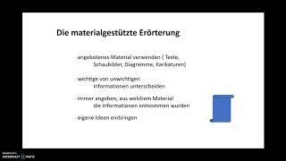 Die materialgestützte Erörterung [upl. by Anauqes]