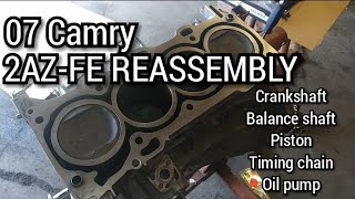 07 Toyota Camry engine rebuild [upl. by Lisette]