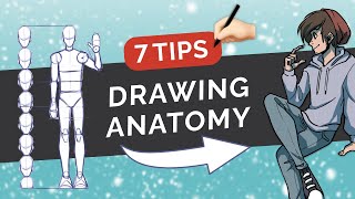 How to Draw amp Stylize Human ANATOMY  7 Tips on Body Proportions  Digital Art Tutorial MediBang [upl. by Culver]