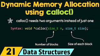 Dynamic Memory Allocation using calloc [upl. by Keyser]