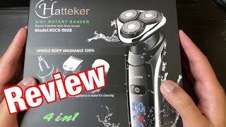 HATTEKER Electric Shaver for Men Review [upl. by Johan]