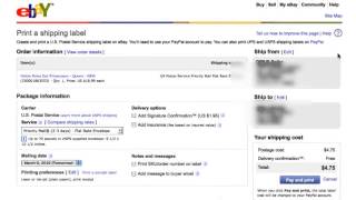 How to Print eBay Shipping Label [upl. by Halette116]