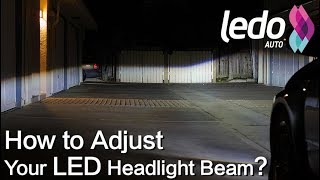 How to Aim and Adjust an LED Headlight Bulb Light Beam [upl. by Nottap]