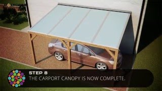 Carport canopy installation guide with structured polycarbonate [upl. by Halludba]