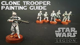 How To Paint Star Wars Legion Phase 1 Clone Troopers [upl. by Manlove]