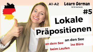 Lokale Präpositionen  Wo Wohin Woher 57 Prepositions in German I Learn German with Natalia [upl. by Rengaw]