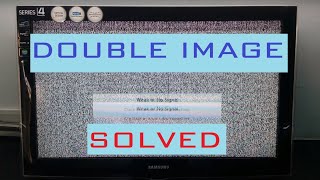 How To FIX DOUBLE IMAGE DISPLAY Problem of Your LCD TV screen step by step repair [upl. by Elleuqar]