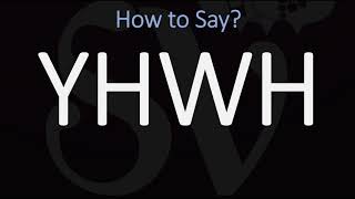 How to Pronounce YHWH CORRECTLY  Jehovah Yahweh Pronunciation [upl. by Ackley]