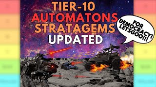 UPDATED TIER 10 BOTS STRATAGEMS TIERLIST  Helldivers 2 [upl. by Aicnelev]