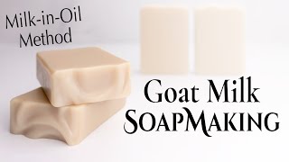 Goat Milk Soap Making using the Milk in Oil Method [upl. by Bari]