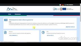 Tutorial per richiesta DID e ATTESTATO DISOCCUPAZIONE nel sito ANPAL [upl. by Wheaton181]