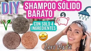 SHAMPOO SÓLIDO DIY  SOLO 4 INGREDIENTES  FÁCIL VEGANO  Mixi [upl. by Eenoj373]