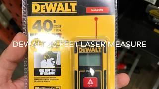 DeWALT 40 ft LithiumIon Rechargeable Pocket Laser Distance Measurer [upl. by Eserahc]