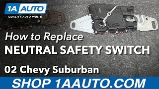 How to Replace Neutral Safety Switch 0003 Chevy Suburban 1500 [upl. by Rickart]