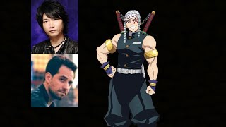 Anime Voice Comparison Tengen Uzui Demon Slayer [upl. by Shani]