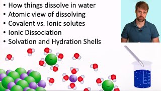 Aqueous Solutions Dissolving and Solvation [upl. by Ylimme]