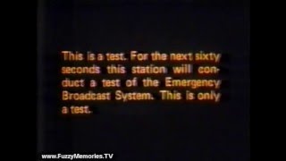 Emergency Broadcast System Test 1981 [upl. by Elorak]