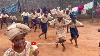 Nigerian Yoruba Cultural Bata Dance Performance by Dream Catchers Academy Girls Happy African Kids [upl. by Norok]