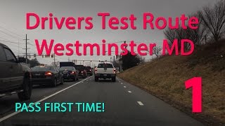 Westminster Maryland MVA Driving Test Route [upl. by Culliton]