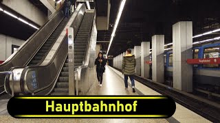 UBahn Station Hauptbahnhof  Munich 🇩🇪  Walkthrough 🚶 [upl. by Anabella65]