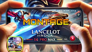 SUPREME Lancelot Montage Handcam Assassin Gameplay  Mobile Legends [upl. by Hauger]