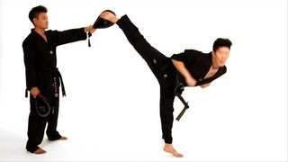 How to Do a Spinning Hook Kick  Taekwondo Training [upl. by Simetra]