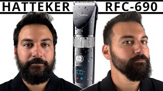 Haircut  Beard Trim  Hatteker RFC690 Hair Clipper and Beard Trimmer [upl. by Carr]