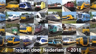 Treinen door Nederland in 2018 [upl. by Encratis]