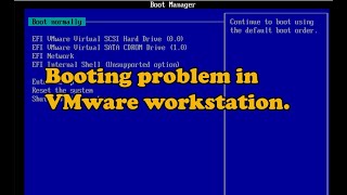 How to fix booting problem in VMware workstation [upl. by Tallbott]