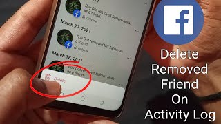 How To Delete Removed Friends From Activity Log On Facebook 2021 [upl. by Eckblad196]