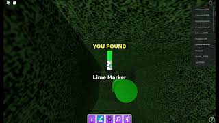 roblox Find the Markers how to get Lime Marker [upl. by Noloc]