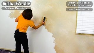 Quick  ColorMeshing Faux Painting Wall Technique by The Woolie How To Paint Walls FauxPainting [upl. by Pip]