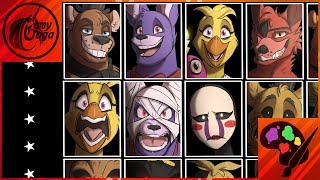 FNAFNG  Ultimate Custom Night  SPEEDPAINT [upl. by Gardie]