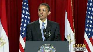 President Obama Speech to Muslim World in Cairo [upl. by Yemrots450]